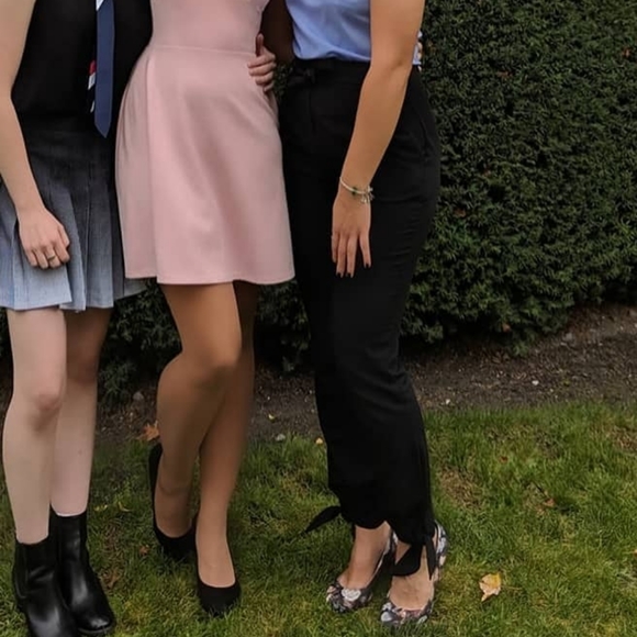 Boohoo Belted Tailored Tie Ankle Slim Trousers Black - Tall - Picture 8 of 8